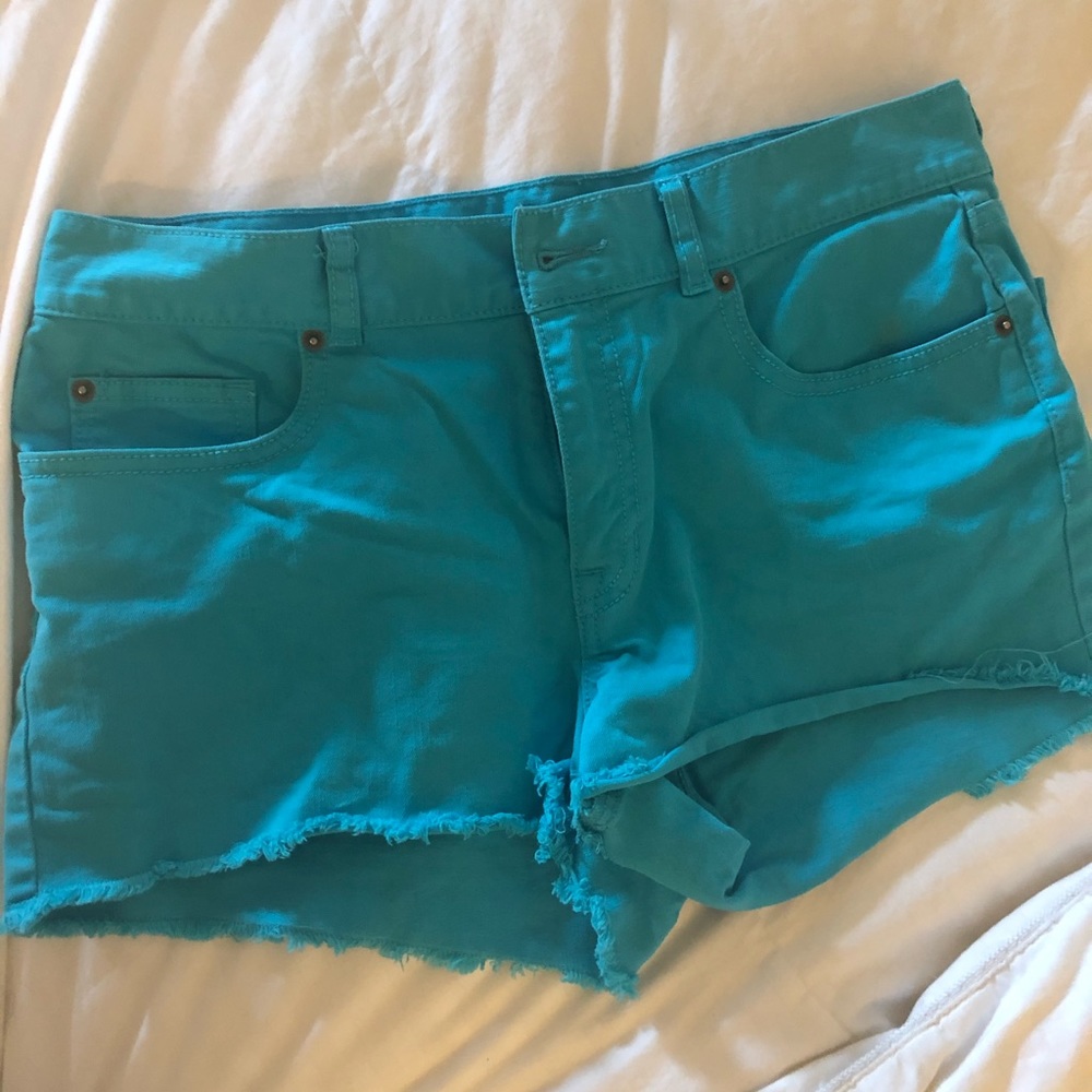 Blue jean shorts